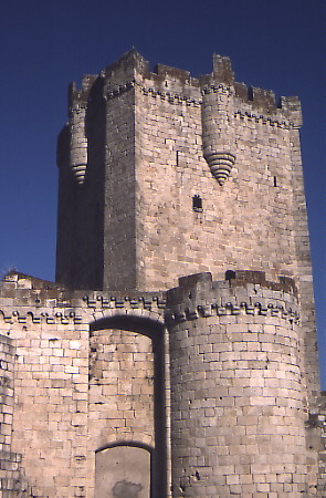 The old walls of Coria. - Click to read about this site.