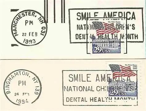 Oblitération mécanique USPS National Children’s Dental Health Week